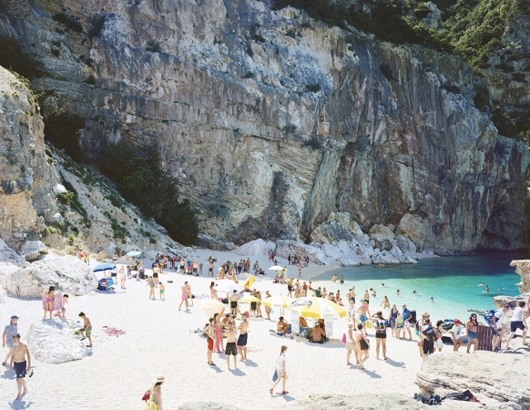 Massimo Vitali<br /> <em>Cala Mariolu Shark, Sardinia</em>(#4846), 2014<br /> Chromogenic print with Diasec mount<br /> 71.5 x 93" &nbsp; &nbsp;Edition of 6