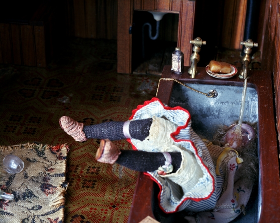 Corinne Botz<br /> <em>Dark Bathroom (Girl in Tub), 2004</em><br /> Chromogenic Print<br /> 30" x 40" &nbsp; &nbsp;Edition of 6 (plus 2 APs)
