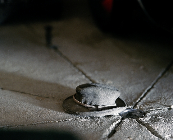 Corinne Botz<br /> <em>Garage (Hat), 1999 - 2004</em><br /> Chromogenic print<br /> 11" x 14" &nbsp; &nbsp;Edition of 6 (plus 2 APs)