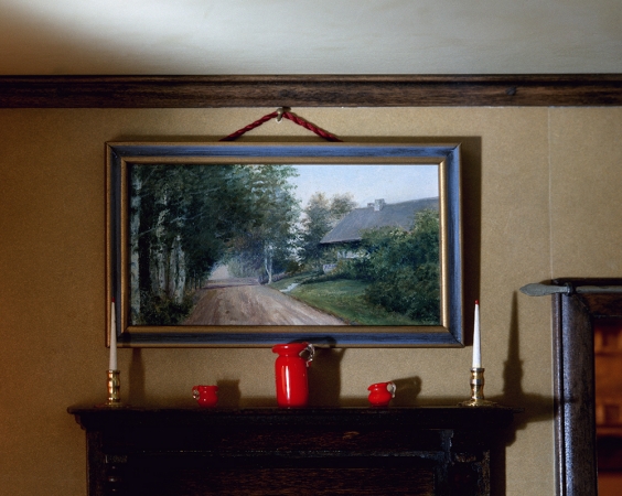 Corinne Botz<br /> <em>Living Room (Mantle), 1999 - 2004</em><br /> Chromogenic print<br /> 40" x 50" &nbsp; &nbsp;Edition of 6 (pus 2 APs)