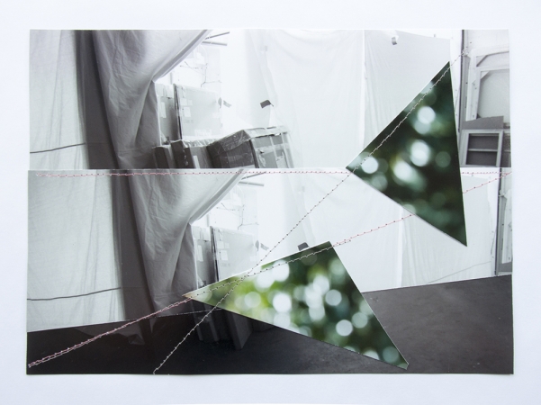 Jude Broughan<br /> <i>Dean Street V</i>, 2017<br /> Archival pigment prints, thread &nbsp;<br /> 9 1/2 x 13" (unique)&nbsp;