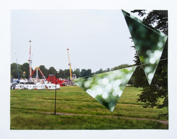 Jude Broughan<br /> <i>Midsummer Common</i>, 2017<br /> Archival pigment prints, thread &nbsp;<br /> 9 1/2 x 12 1/2" (unique)&nbsp;