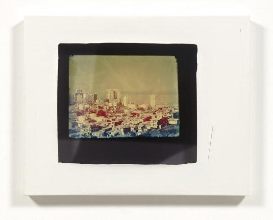 Jude Broughan<br /> <i>West Coast South Island</i>, 2016<br /> Archival pigment print, stretched vinyl and thread &nbsp;&nbsp;<br /> 24 x 30" (unique)&nbsp;