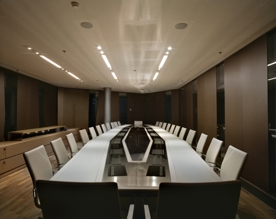 Jacqueline Hassink<br /> <em>The meeting table of the Board of Directors of ArcelorMittal (Dec. 4, 2009)</em><br /> Chromogenic prints<br /> 50 x 63" &nbsp; &nbsp;Edition of 10<br /> 23 x 28" &nbsp; &nbsp;Edition of 10