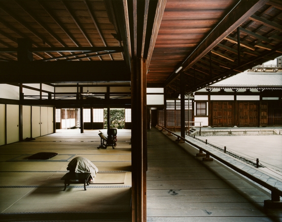 Jacqueline Hassink<br /> <em>Kaisan-do 1,&nbsp;subtemple of Tōfuku-ji,&nbsp;Southeast Kyoto,&nbsp;14 August 2004 (13:00–16:30)</em><br /> Chromogenic prints<br />41 x 51", 50 x 63", and&nbsp;63 x 79"&nbsp; &nbsp;Shared edition of 7<br />