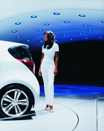 Jacqueline Hassink<br /> <em>Toyota girl 1, Frankfurt 2007 International Motor Show Frankfurt am Main, Germany (September 11, 2007)</em><br /> Chromogenic prints<br /> 37.5 x 31" &nbsp; &nbsp;Edition of 7<br /> 60 x 49" &nbsp; &nbsp;Edition of 7