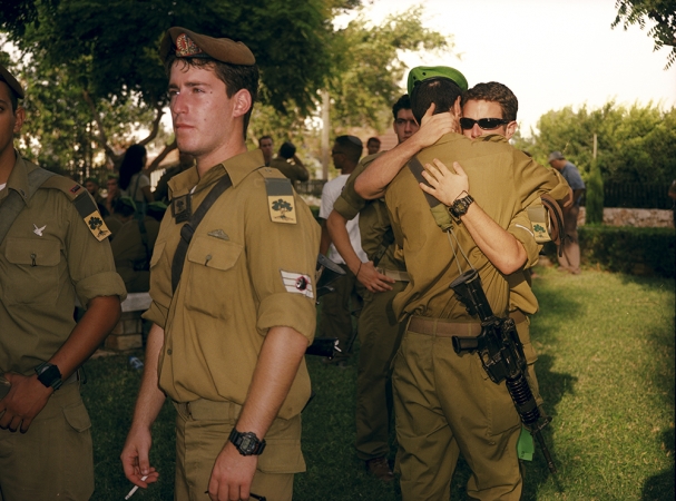 Gillian Laub<br /> <i>Ari's Funeral, Ra'Anana, Isreal, 2002</i><br /> Chromogenic prints<br /> 20 x 24" &nbsp; &nbsp;Edition of 8<br /> 30 x 40" &nbsp; &nbsp;Edition of 5<br /> 40 x 50" &nbsp; &nbsp;Edition of 3