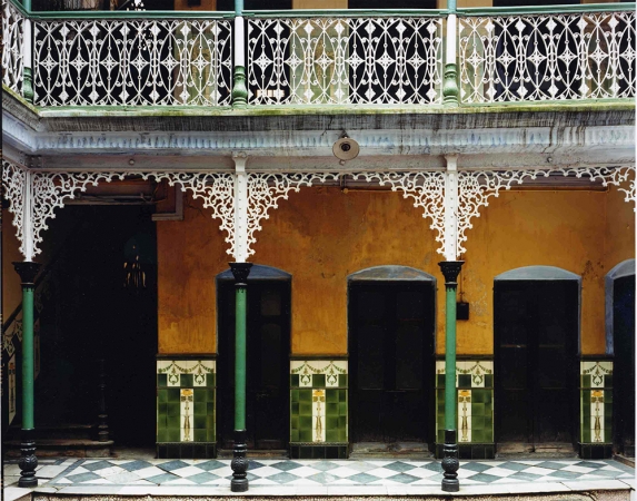Laura McPhee<br /> <em>Courtyard, Sen House, North Calcutta, India, 2001</em><br /> Archival Pigment Ink Prints<br /> 30 x 40" &nbsp; &nbsp;Edition of 5<br /> 40 x 50" &nbsp; &nbsp;Edition of 5<br /> 50 x 60" &nbsp; &nbsp;Edition of 5