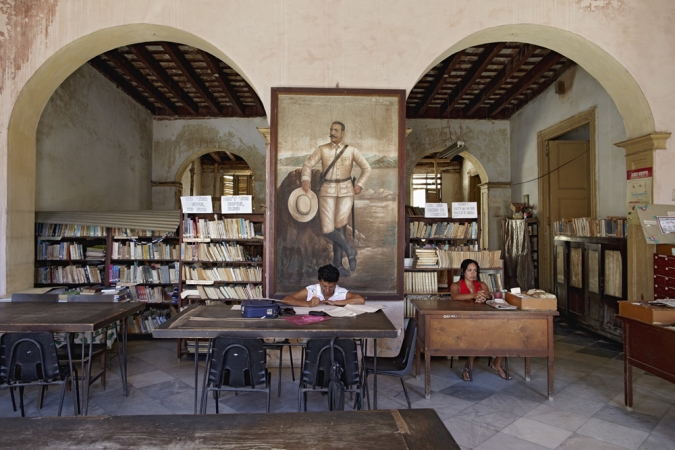 Jeffrey Milstein<br /> <em>Library, Trinidad, Cuba, </em>2009<br /> Archival pigment prints<br /> 30 x 40" &nbsp; &nbsp;Edition of 8<br /> 42 x 56" &nbsp; &nbsp;Edition of 5