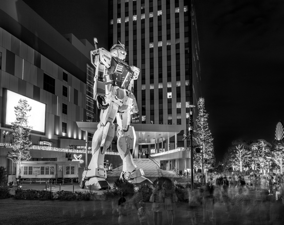 Matthew Pillsbury<br /> <i>Gundam, Tokyo, </i>2014 (TV14622)<br /> Archival pigment ink prints<br /> 20 x 24" &nbsp; &nbsp;Edition of 10<br /> 30 x 40" &nbsp; &nbsp;Edition of 6 (plus 2 APs)<br /> 50 x 60" &nbsp; &nbsp;Edition of 2 (plus 1 AP)