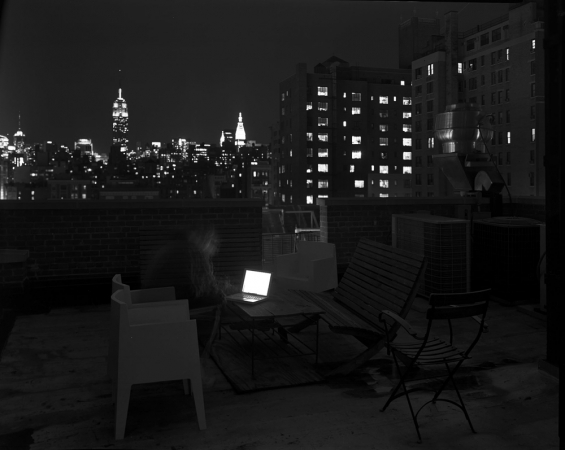Matthew Pillsbury<br /> <em>On the Roof Wednesday, April 5th, 2006, 8:36-9:04pm</em><br /> Archival pigment ink prints<br /> 13 x 19"&nbsp;&nbsp;&nbsp; Edition of 20<br /> 30 x 40"&nbsp;&nbsp;&nbsp; Edition of 10<br /> 50 x 60"&nbsp;&nbsp;&nbsp; Edition of 3