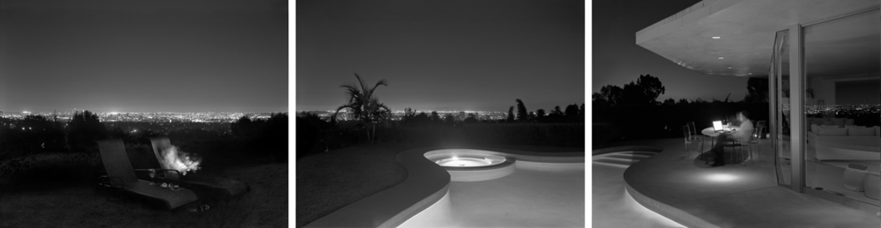 Matthew Pillsbury<br /> <em>Calum and Erica, Grey's Anatomy and Solitaire Friday, September 22nd, 2006; 9:48-10:48pm</em><br /> Archival pigment ink prints<br /> 13 x 19" (Each panel)&nbsp;&nbsp;&nbsp; Edition of 20<br /> 30 x 40" (Each panel)&nbsp;&nbsp;&nbsp; Edition of 20<br /> 50 x 60" (Each panel)&nbsp;&nbsp;&nbsp; Edition of 20