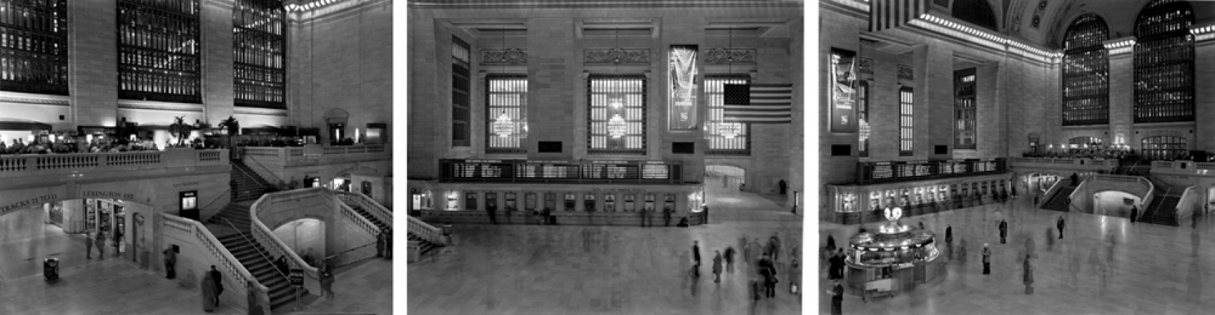 Matthew Pillsbury<br /> <em>12 minutes at Rush Hour; Grand Central Terminal Wednesday, January 23, 2008, 5:58-6:10pm</em><br /> Archival pigment ink prints<br /> 13 x 19" (each panel) &nbsp; Edition of 20<br /> 30 x 40" (each panel) &nbsp; Edition of 10<br /> 50 x 60" (each panel) &nbsp; Edition of 3