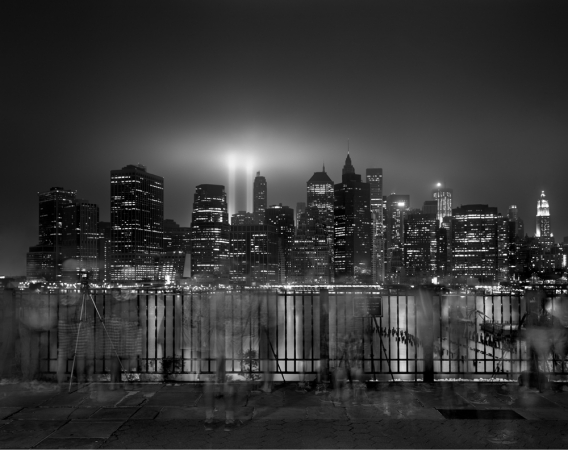 Matthew Pillsbury<br /> <em>Tribute of Light, Sunday, September 11, 2011</em><br /> Archival pigment ink prints<br /> 13 x 19"&nbsp;&nbsp;&nbsp; Edition of 20<br /> 30 x 40"&nbsp;&nbsp;&nbsp; Edition of 10<br /> 50 x 60"&nbsp;&nbsp;&nbsp; Edition of 3