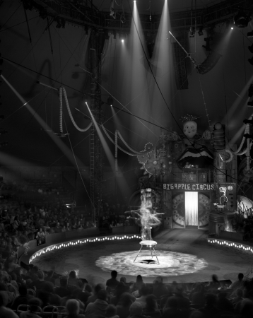 Matthew Pillsbury<br /> <em>Contortionist, Big Apple Circus, New York City, </em>2011<br /> Archival pigment ink prints<br /> 19 x 13"&nbsp;&nbsp;&nbsp; Edition of 20<br /> 40 x 30"&nbsp;&nbsp;&nbsp; Edition of 10<br /> 60 x 50"&nbsp;&nbsp;&nbsp; Edition of 3