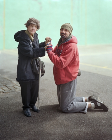 Richard Renaldi<br /> <em>Jessie &amp; Michael, </em>2012<br /> Archival Pigment Prints<br /> 24 x 20" &nbsp; &nbsp;Edition of 7 (plus 2 APs)<br /> 59 x 49" &nbsp; &nbsp;Edition of 3 (plus 2 APs)