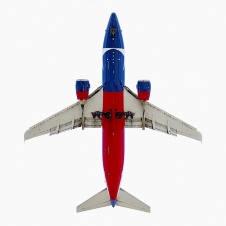 <strong>Jeffrey Milstein</strong><br /> <em>Southwest Airlines Boeing 737-300 Texas One,&nbsp;</em>2010<br /> Archival pigment prints<br /> 34 x 34 inches<br /> Edition of 10<br /> Additional sizes available, please contact gallery for more information.