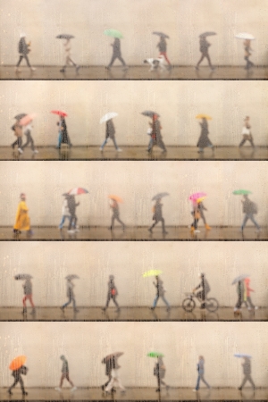 Time Lapse. 10th street in the rain Time Lapse. 10th street in the rain