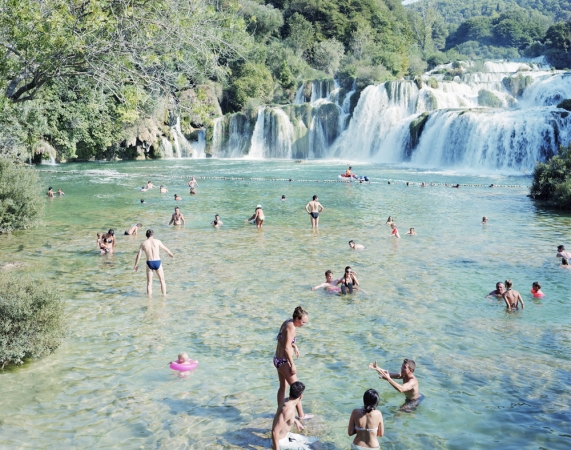 Massimo Vitali<br /> <em>Croatia </em>(#3946), 2009<br /> Chromogenic print with Diasec mount<br /> 72 x 86" &nbsp; &nbsp;Edition of 6