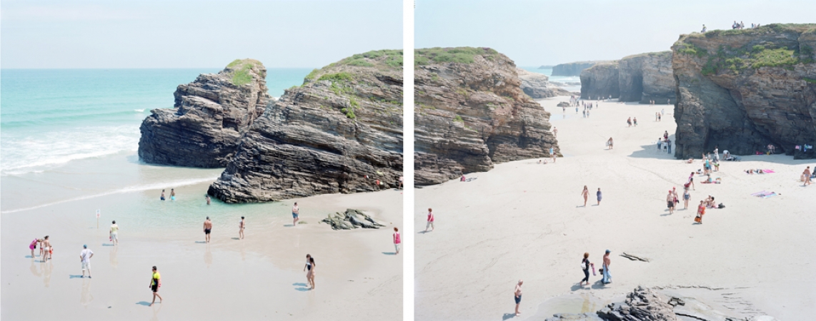 Massimo Vitali<br /> <em>Las Catedrales Diptych&nbsp;</em>(#4442-4443), 2011<br /> Chromogenic print with Diasec mount<br /> 71 x 92" each panel &nbsp; &nbsp;Edition of 6