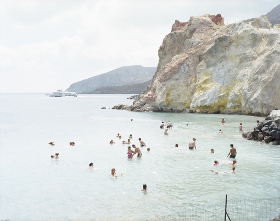 Massimo Vitali<br /> <em>Vulcano Sea Ferry&nbsp;</em>(#3231), 2008<br /> Chromogenic print with Diasec mount<br /> 71 x 95" &nbsp; &nbsp;Edition of 6