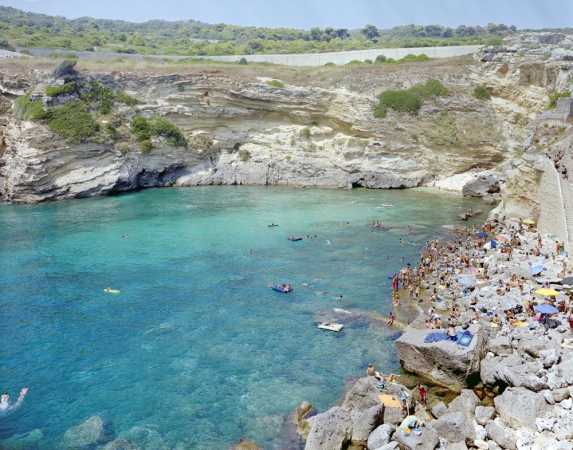 Massimo Vitali<br /> <em>Porto Miggiano Colony&nbsp;</em>(#4512), 2011<br /> Chromogenic print with Diasec mount and wooden frame<br /> 71 x 95" &nbsp; &nbsp;Edition of 6