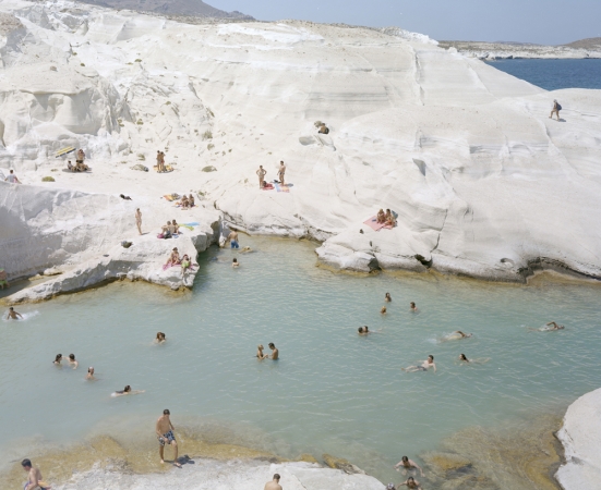 Massimo Vitali<br /> <em>Sarakiniko </em>(#4561), 2011<br /> Chromogenic print with Diasec mount<br /> 76 x 86" &nbsp; &nbsp;Edition of 6