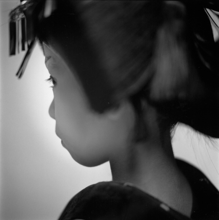 Hiroshi Watanabe<br /> <em>Marina Ema, Matsuo Kabuki, </em>2003<br /> Silver Gelatin print<br /> 10 x 10" &nbsp; &nbsp;Edition of 30<br />