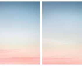 Eric Cahan<br /> <em>6:36pm, Zuma Beach, CA, Diptych</em>, 2013<br /> Chromogenic print<br /> Signed, titled, dated and numbered on<br /> Artist label affixed to verso<br /> 30 x 25” &nbsp; &nbsp;Edition of 5<br />