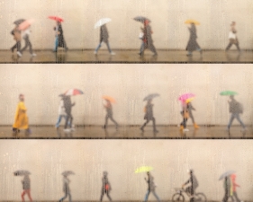 Time Lapse. 10th street in the rain Time Lapse. 10th street in the rain