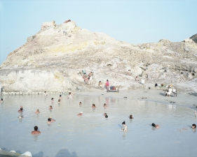 Massimo Vitali<br /> <em>Vulcano Mud-cettina </em>(#3245), 2009<br /> Chromogenic print with Diasec mount<br /> 72 x 86" &nbsp; &nbsp;Edition of 6