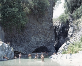 Massimo Vitali<br /> <em>Gole Alcantara, Sicily, Italy </em>(#3248), 2009<br /> Chromogenic print with Diasec mount<br /> 72 x 86" &nbsp; &nbsp;Edition of 6