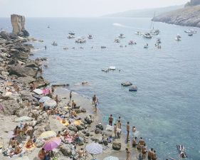 Massimo Vitali<br /> <em>Porto Miggiano (Horizontal), Italy&nbsp;</em>(#4519), 2014<br /> Chromogenic print with Diasec mount<br /> 77 x 96" &nbsp; &nbsp;Edition of 6