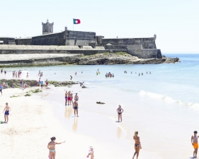 Massimo Vitali<br /> <em>Praia do Moinho, Portugal&nbsp;</em>2016<br /> Digital C-print with diasec mount and wooden frame<br /> 71.5 x 95.5" &nbsp; &nbsp;Edition of 6